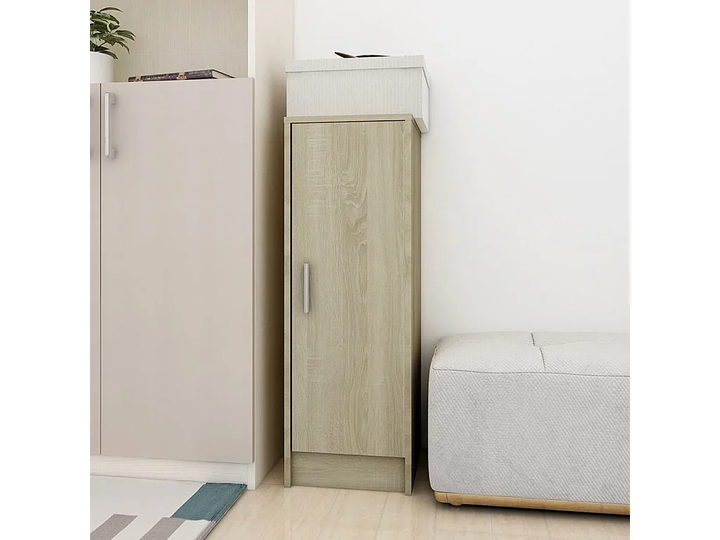 Armoire à chaussures Chêne Sonoma 32x35x92 cm Aggloméré