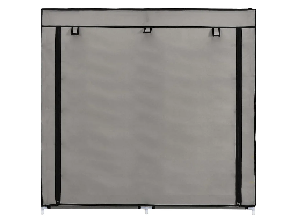 Armoire à chaussures avec housse Gris 115x28x110 cm Tissu