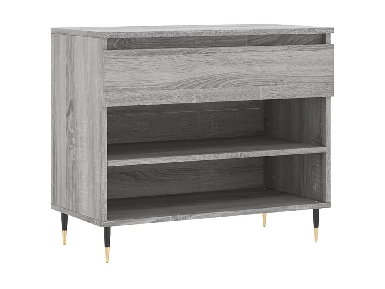 Armoire à chaussures Sonoma gris 70x36x60 cm Bois d'ingénierie