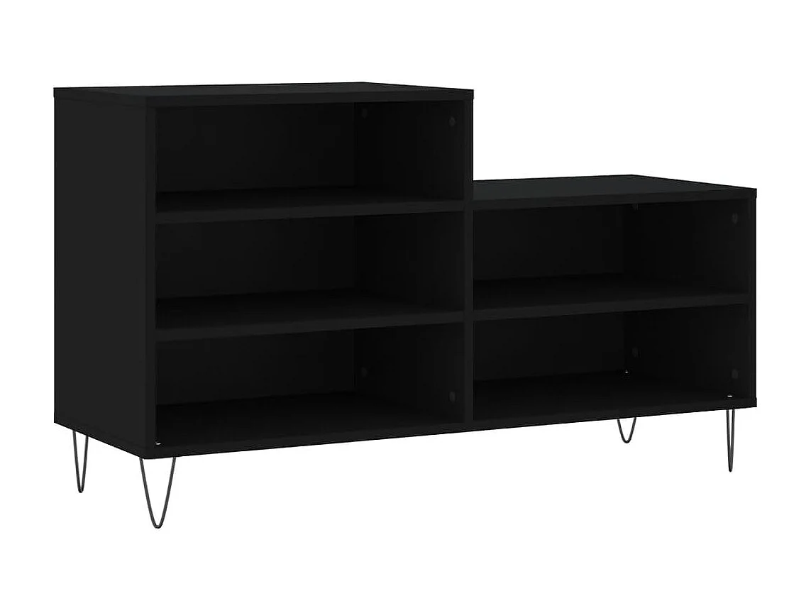 Armoire à chaussures Noir 102x36x60 cm Bois d'ingénierie