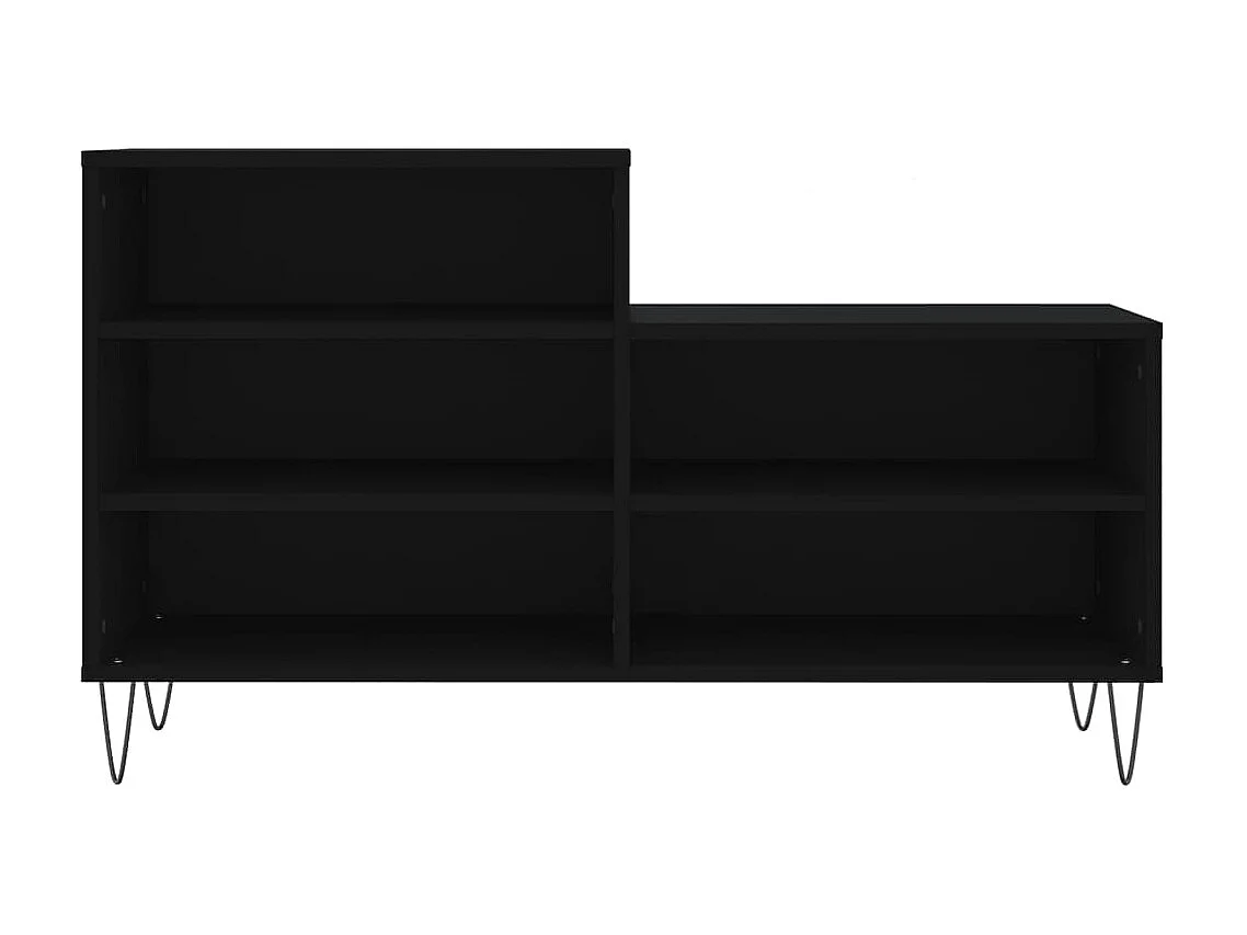 Armoire à chaussures Noir 102x36x60 cm Bois d'ingénierie