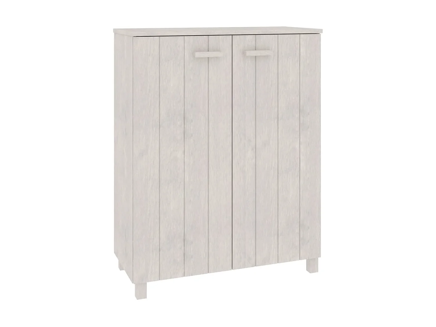 Armoire à chaussures HAMAR Blanc 85x40x108 cm Bois de pin