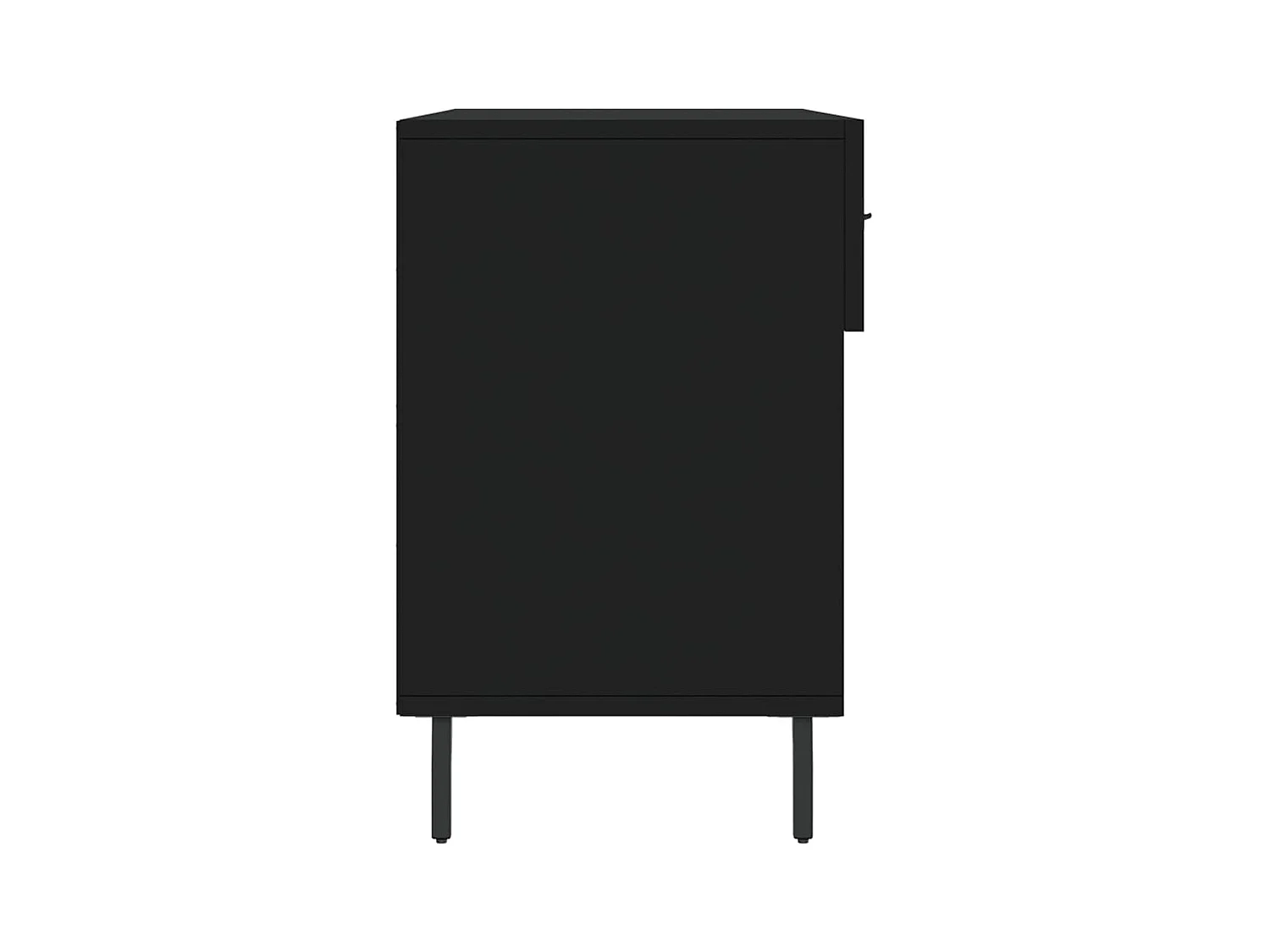 Schwarze Schuhbank 102x35x55 cm aus Holzwerkstoff