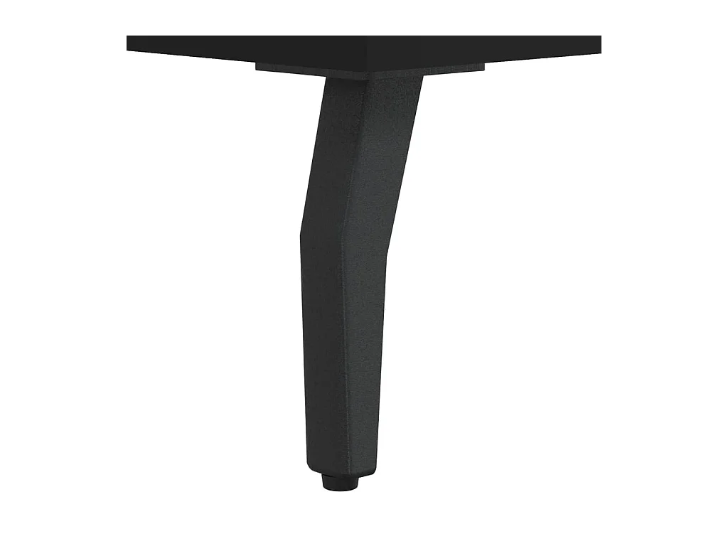 Schwarze Schuhbank 102x35x55 cm aus Holzwerkstoff