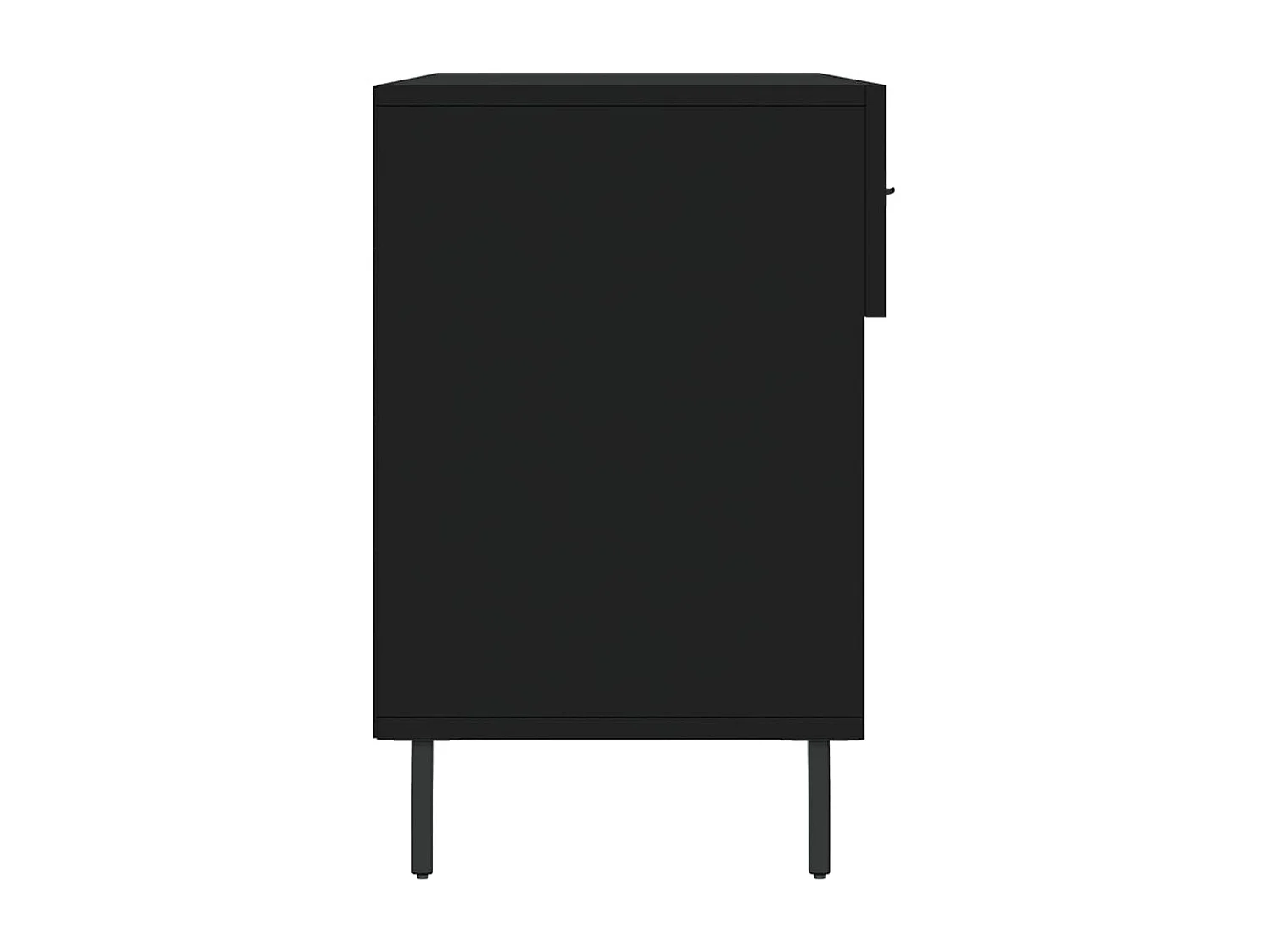 Zwarte schoenenbank 102x35x55 cm samengesteld hout