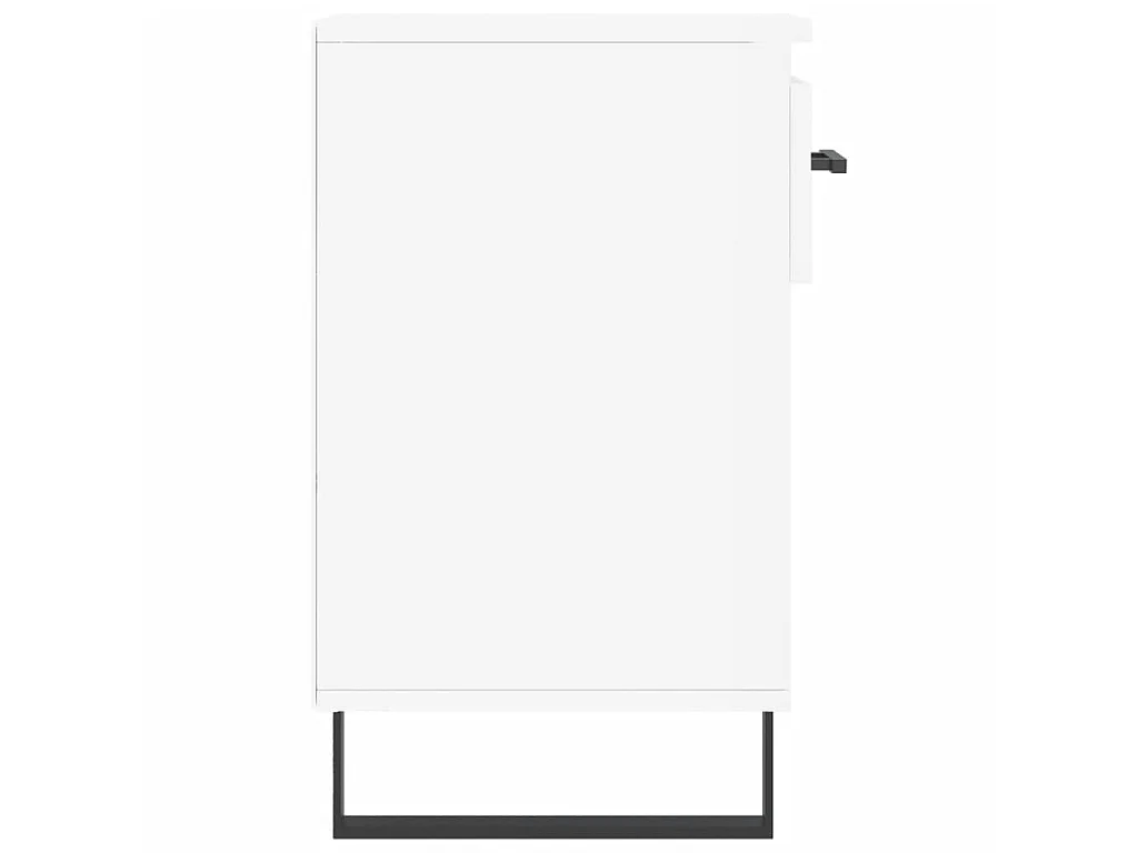 Zapatero Blanco brillo 102x36x60 cm Madera contrachapada