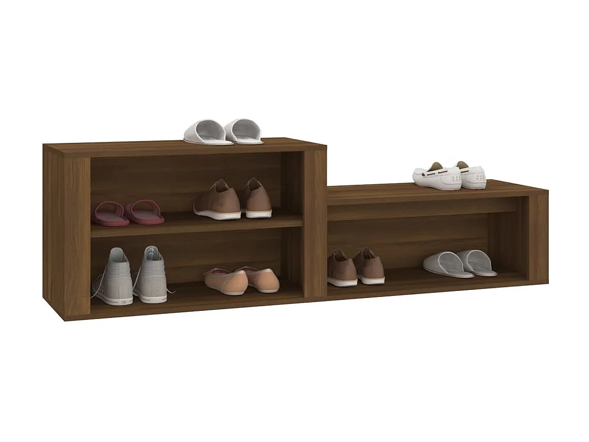 Armoire à chaussures Chêne marron 150x35x45cm Bois d'ingénierie