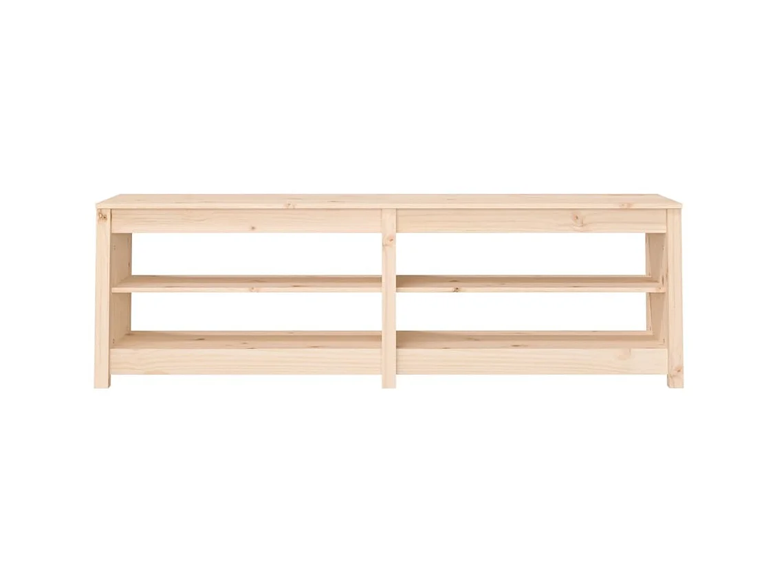 Banc à chaussures 160x36,5x50 cm Bois de pin massif