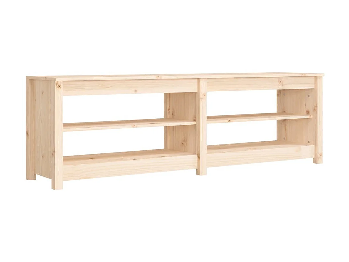 Banc à chaussures 160x36,5x50 cm Bois de pin massif
