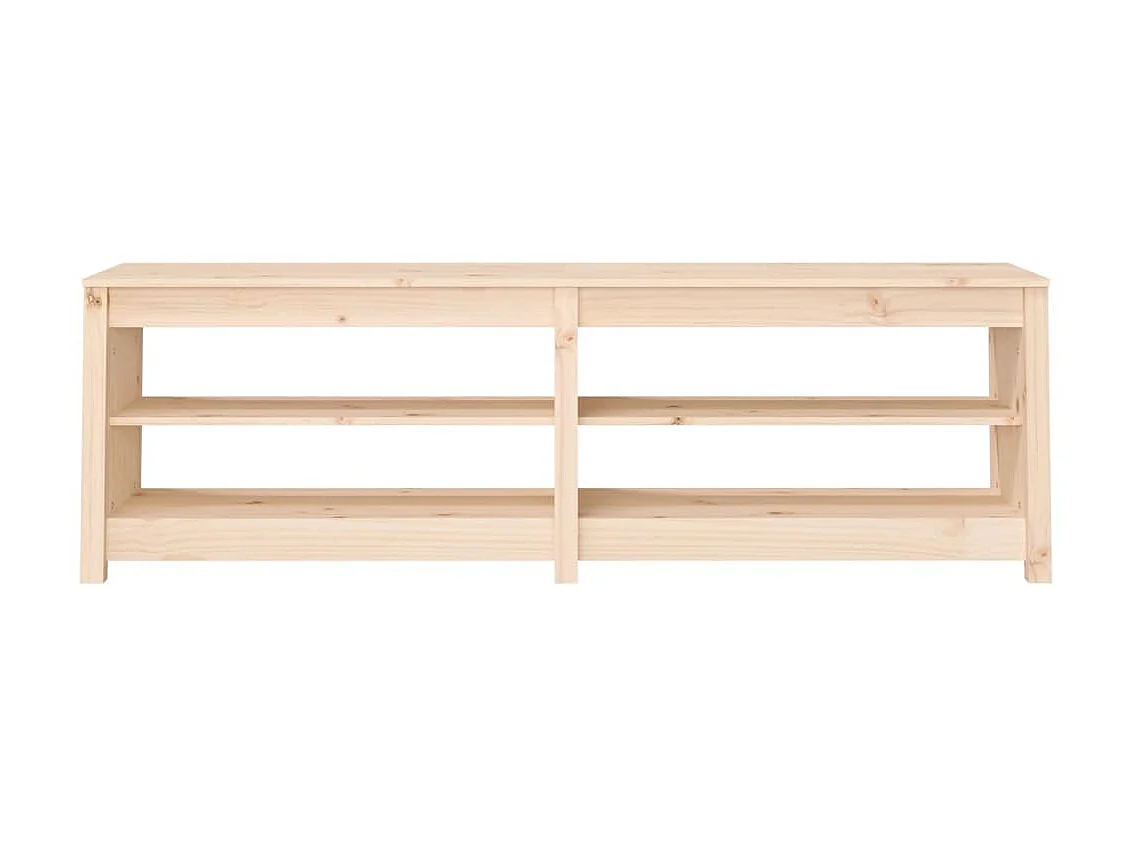 Banc à chaussures 160x36,5x50 cm Bois de pin massif