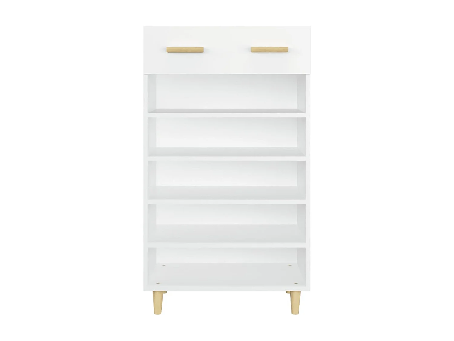 Sapateira Branco 60x35x105 cm Madeira trabalhada