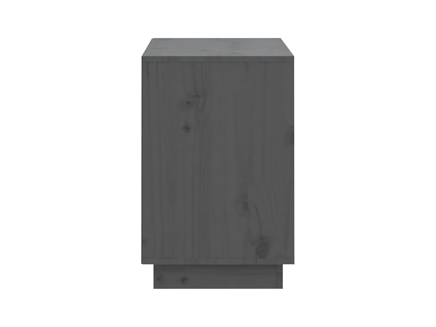 Armoire à chaussures Gris 110x34x52 cm Bois de pin massif