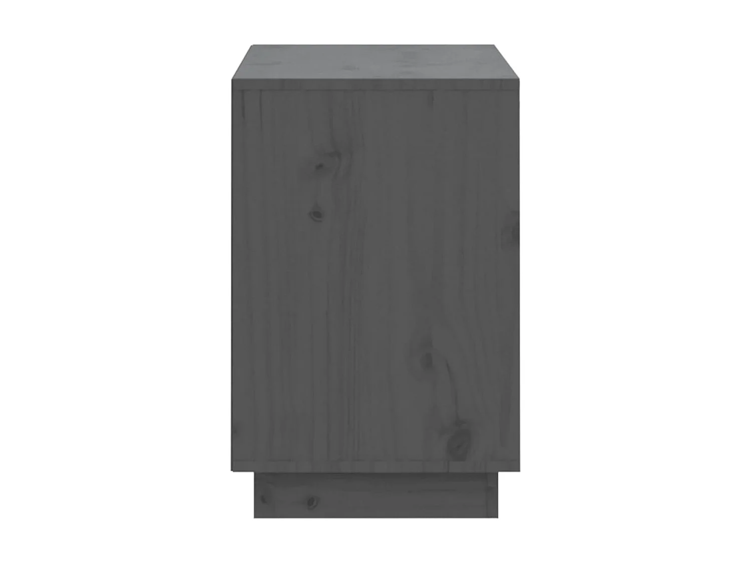 Schoenenkast Grijs 110x34x52 cm Massief grenenhout