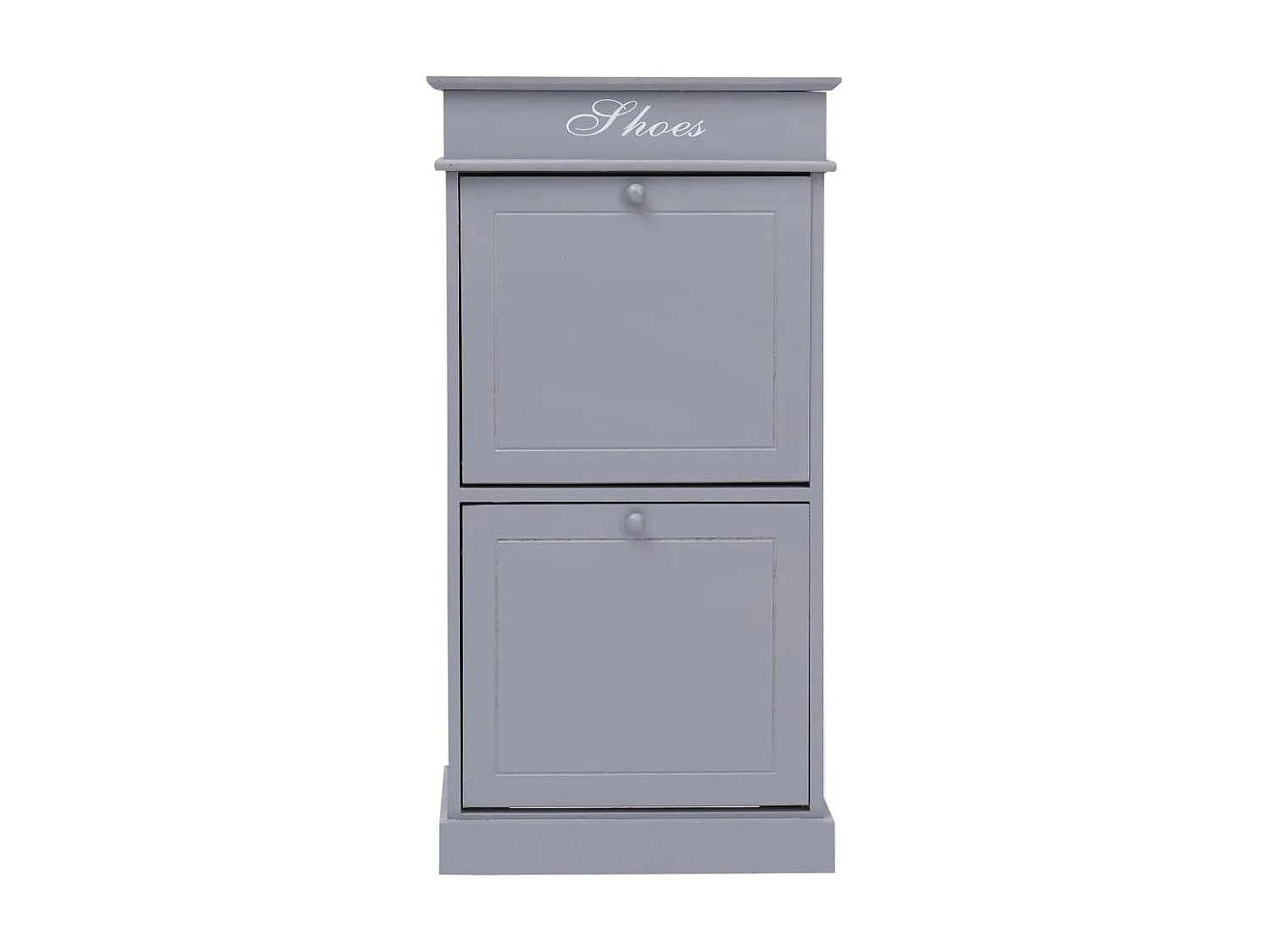 Armoire à chaussures Gris 50 x 28 x 98 cm Bois de Paulownia