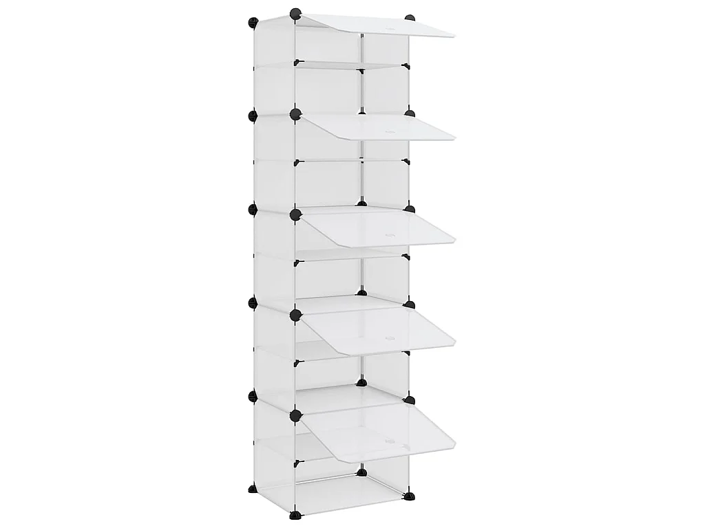 scarpiera Trasparente 44x31,5x153,5 cm PP