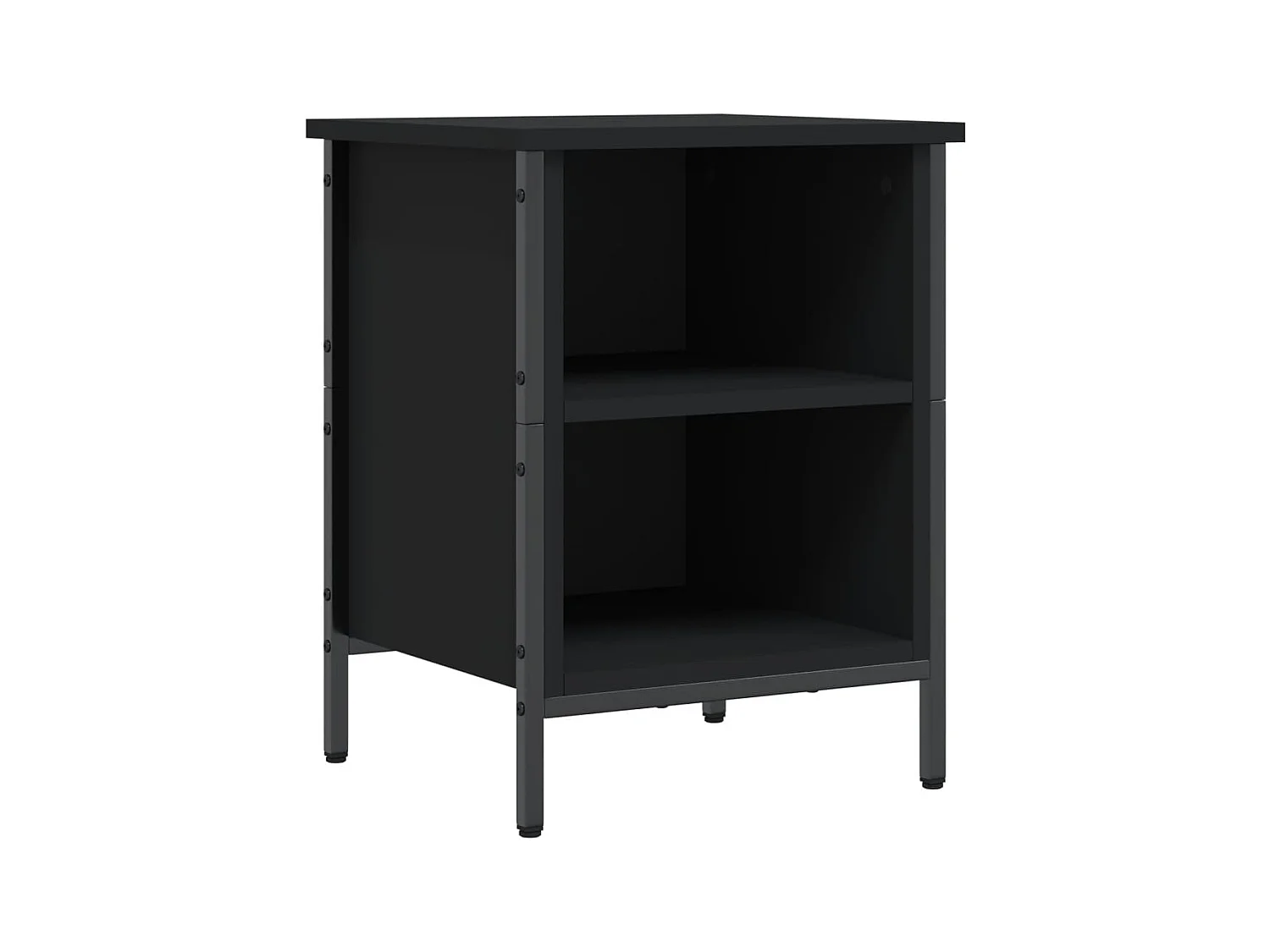 Schoenenkast zwart 38x35x50 cm samengesteld hout