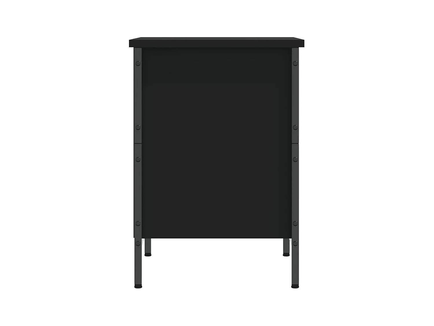 Schoenenkast zwart 38x35x50 cm samengesteld hout