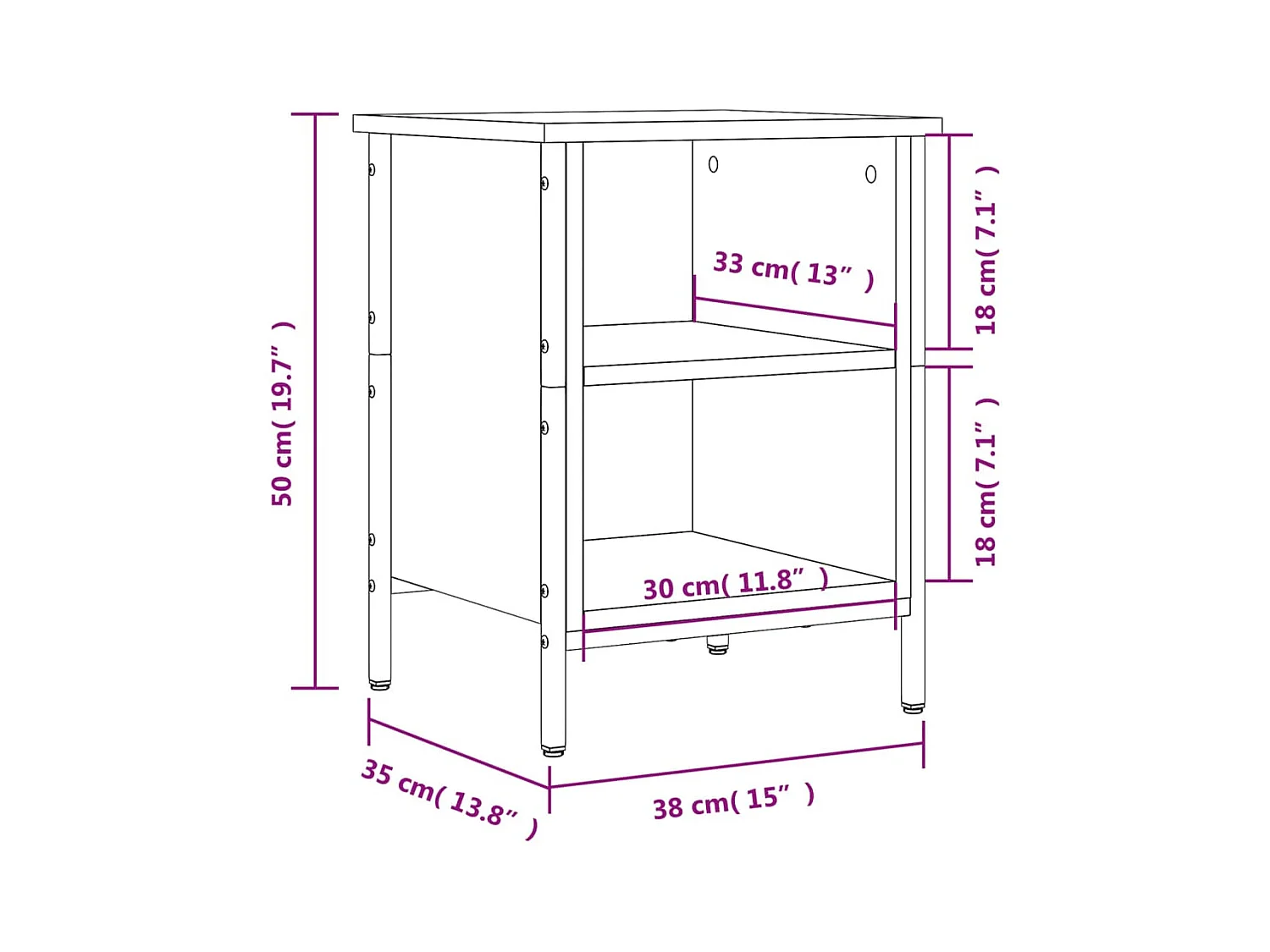 Schoenenkast zwart 38x35x50 cm samengesteld hout