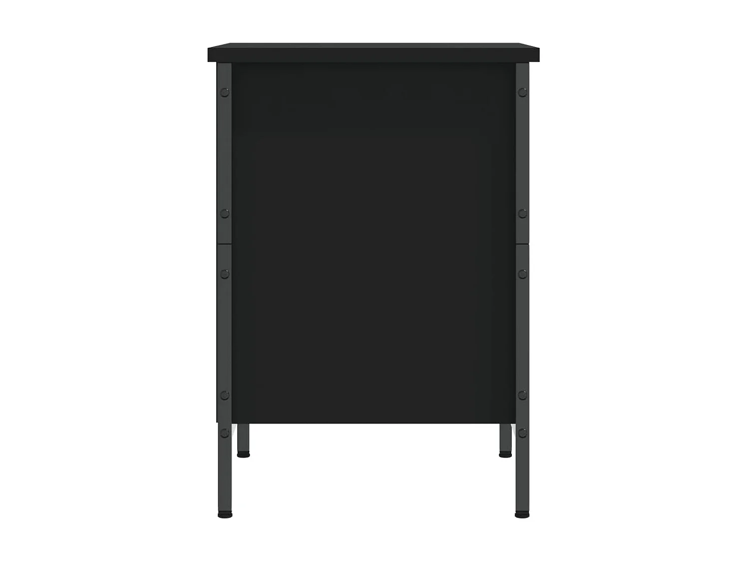 Armoire à chaussures noir 38x35x50 cm bois d'ingénierie