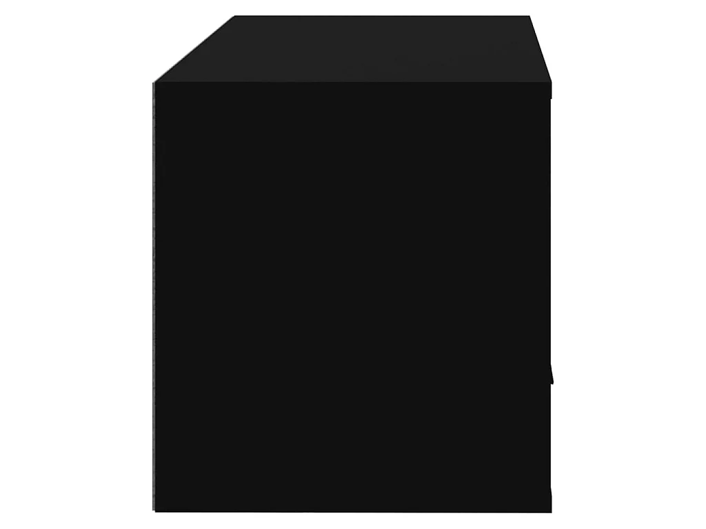 Sapateira de parede Preto 70x35x38 cm Madeira trabalhada