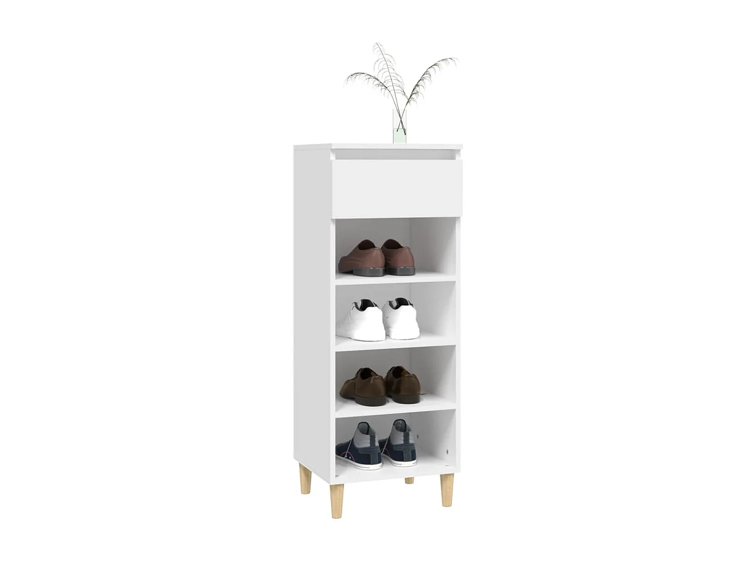 Scarpiera Bianca 40x36x105 cm MDF