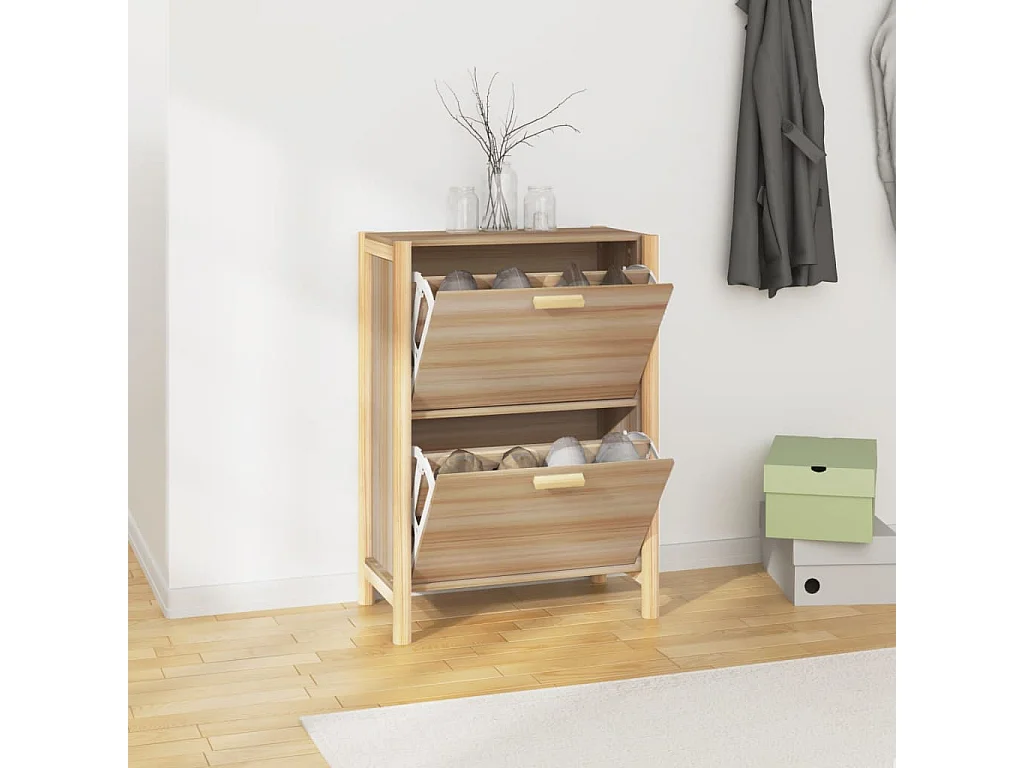 Armoire à chaussures 57,5x33x80 cm Bois d'ingénierie