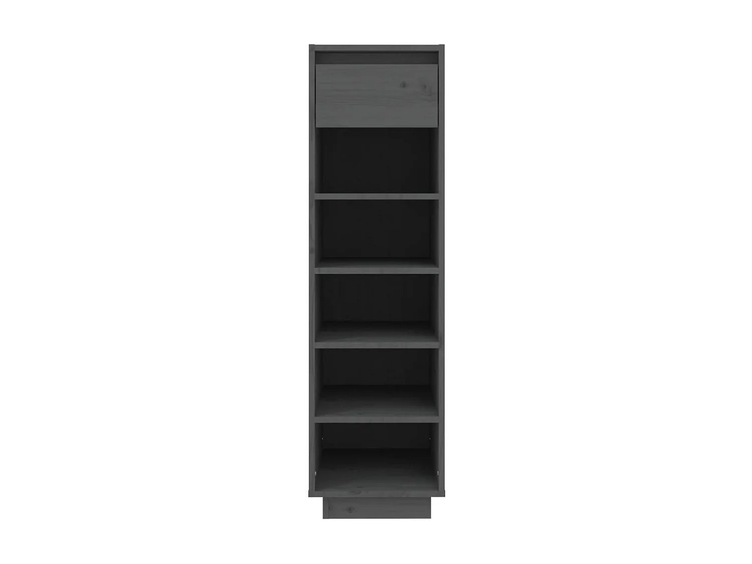 Armoire à chaussures gris 30x34x105 cm bois de pin massif