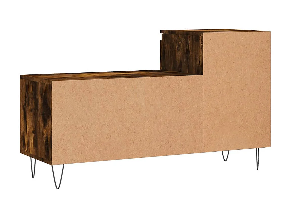 Schoenenkast Gerookt eiken 102x36x60 cm Bewerkt hout