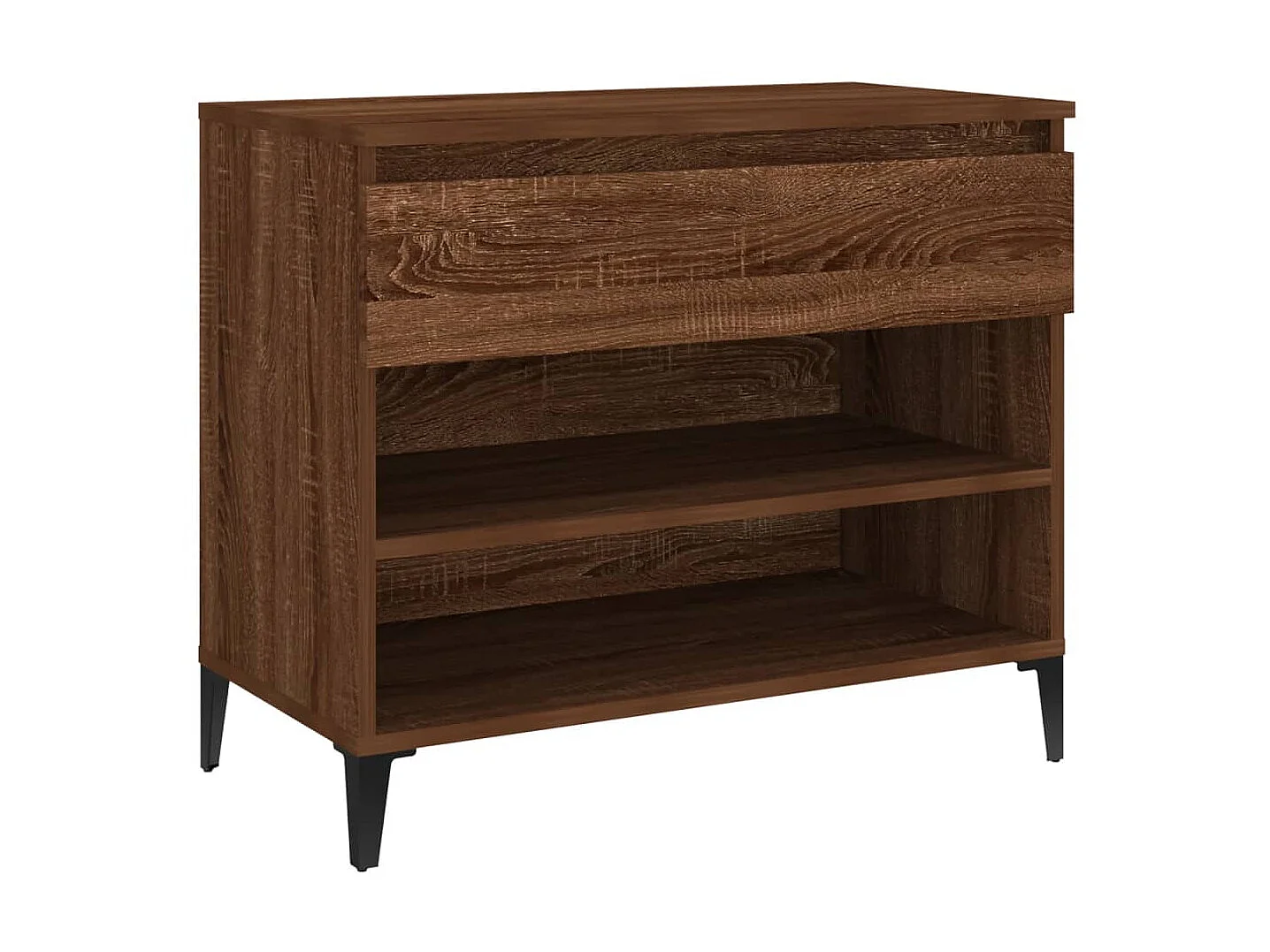 Schuhschrank Braune Eiche 70x36x60 cm Holzwerkstoff