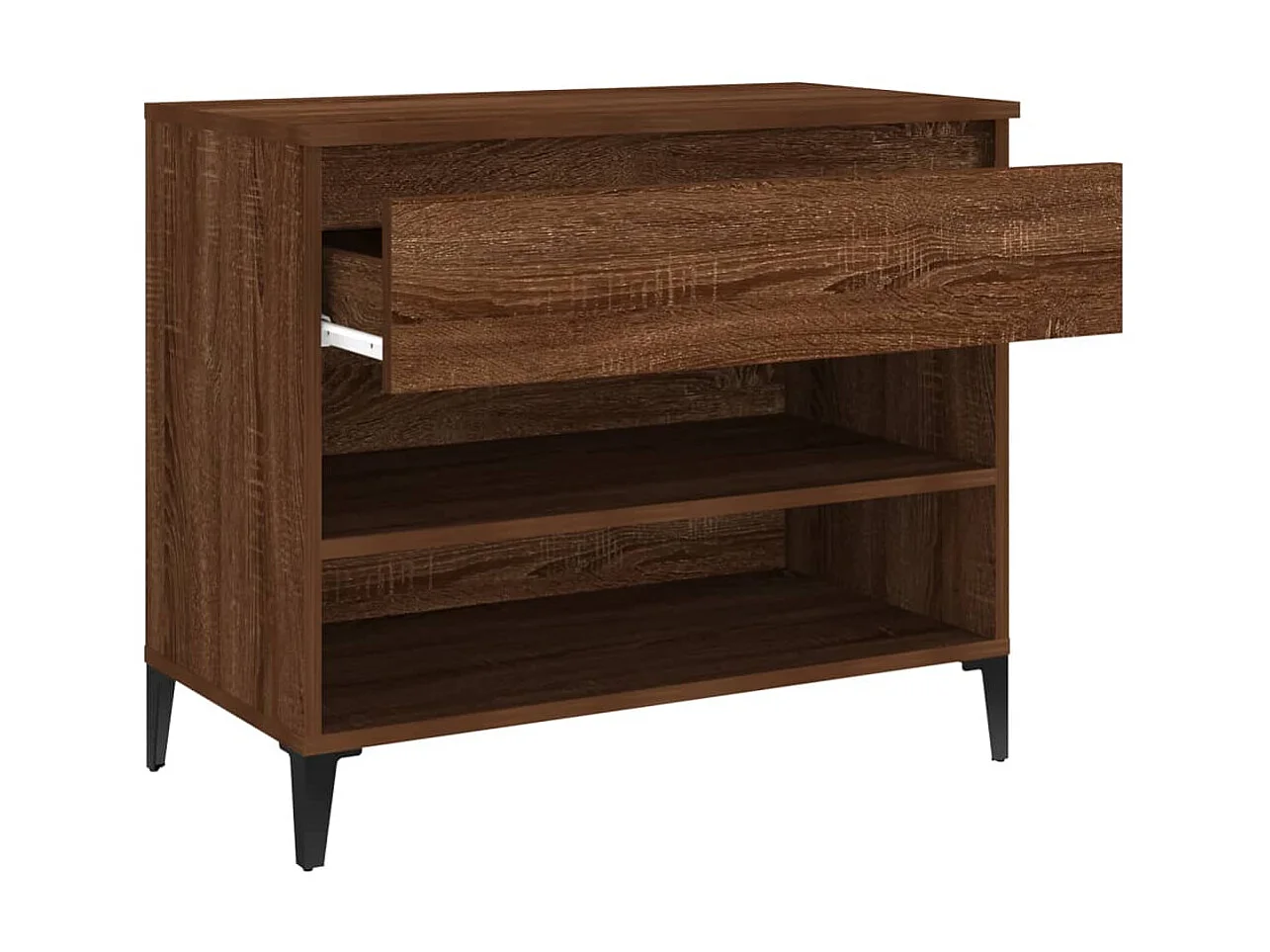 Schuhschrank Braune Eiche 70x36x60 cm Holzwerkstoff