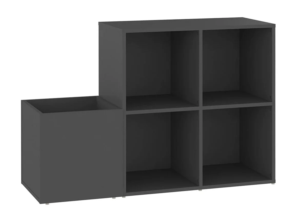 Scarpiera da ingresso Grigia 105x35,5x70 cm Truciolare