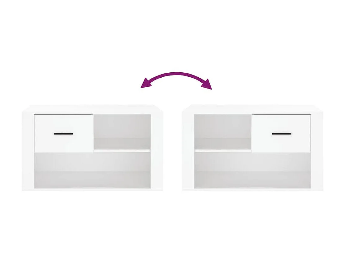 Schoenenkast Wit 80x35x45 cm Bewerkt hout