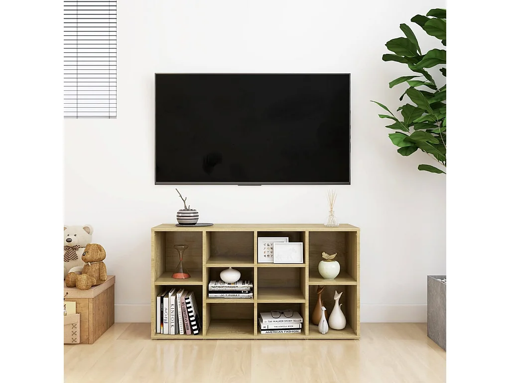 Banco zapatero roble Sonoma 103x30x54,5 cm Aglomerado