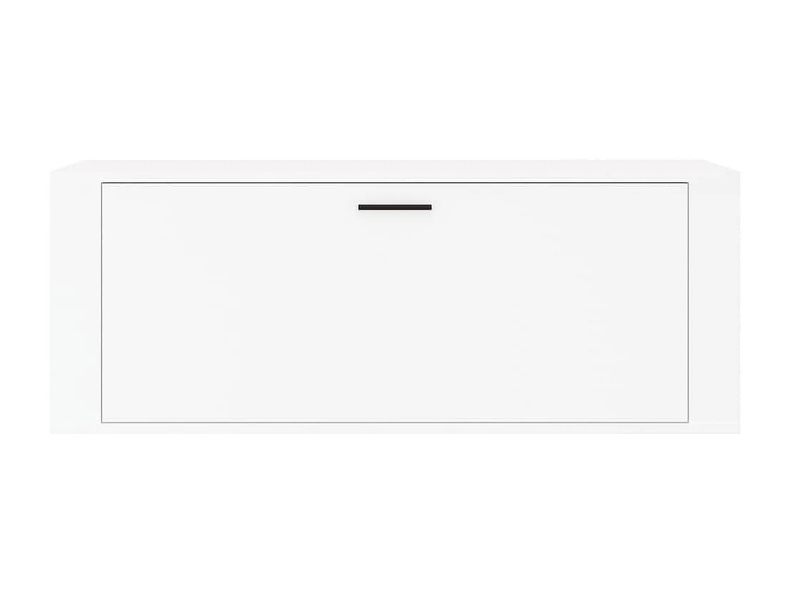 Scarpiera a parete Bianca 100x35x38 cm MDF