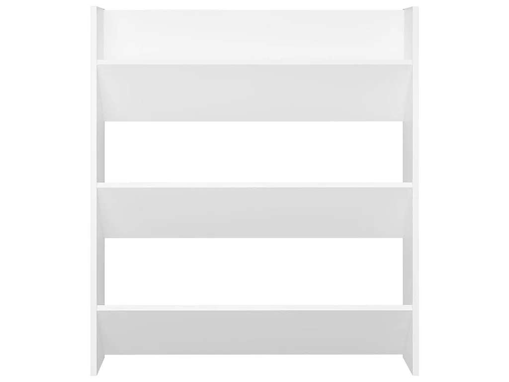 Armoire à chaussures murale Blanc 80x18x90 cm Aggloméré