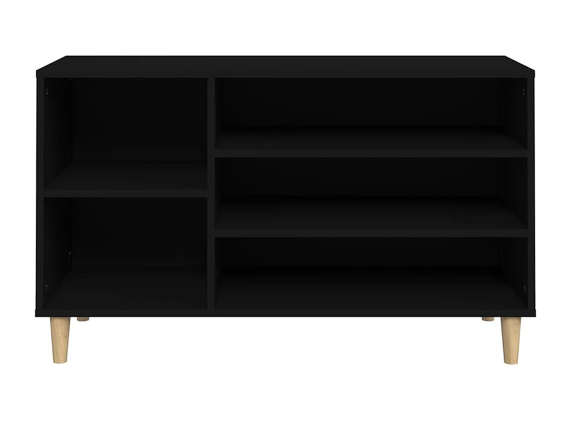 Armoire à chaussures Noir 102x36x60 cm Bois d'ingénierie