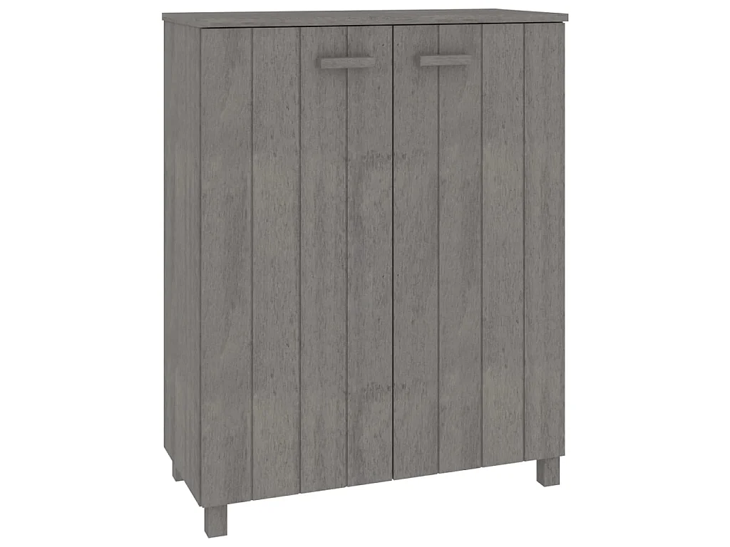 Scarpiera HAMAR Grigio chiaro 85x40x108 cm Pino massiccio