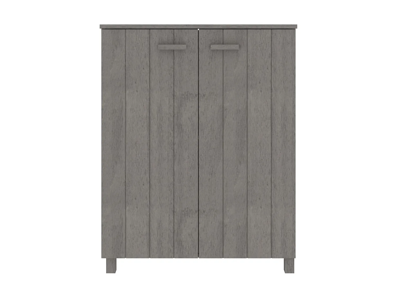 Armoire à chaussures HAMAR Gris clair 85x40x108 cm Pin massif