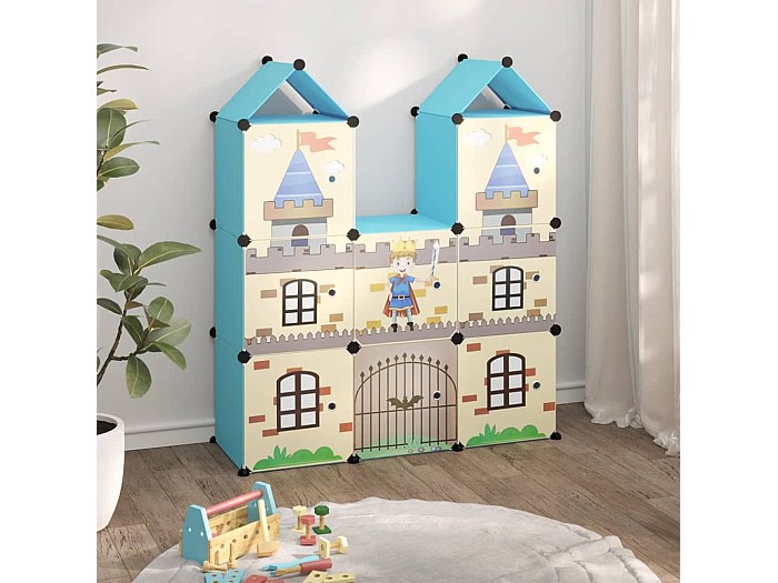 Libreria Girevole Per Bambini A Forma Di Casa - Scaffale 4 Livelli Con Rotazione 360° - Foto 9
