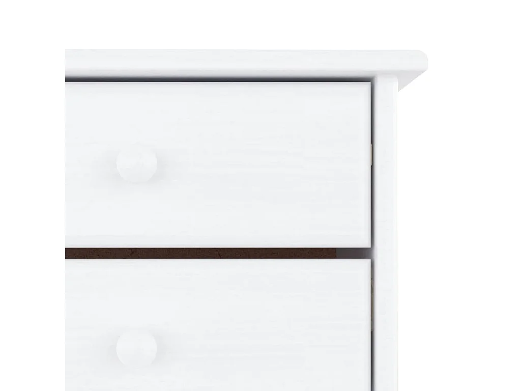 Armoire à chaussures ALTA blanc 77x35x96 cm bois massif de pin