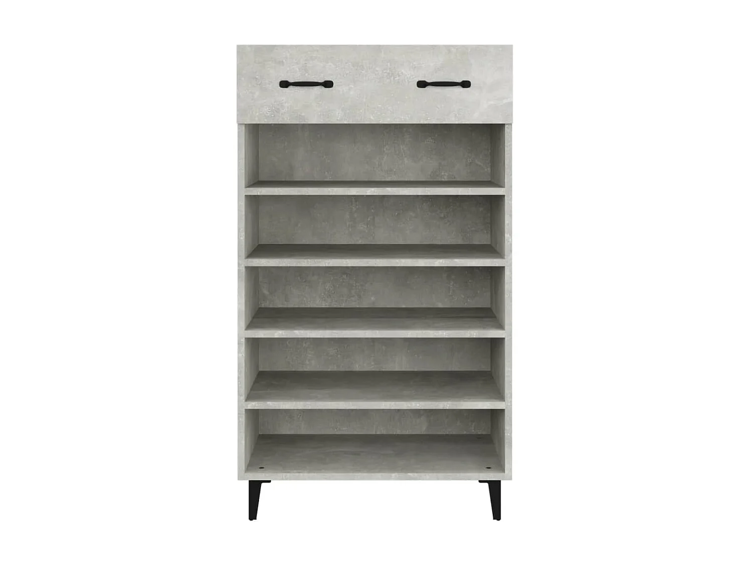 Armoire à chaussures Gris béton 60x35x105 cm Bois d'ingénierie