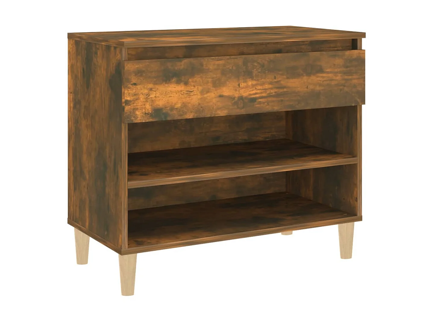 Zapatero Roble ahumado 70x36x60 cm Madera contrachapada