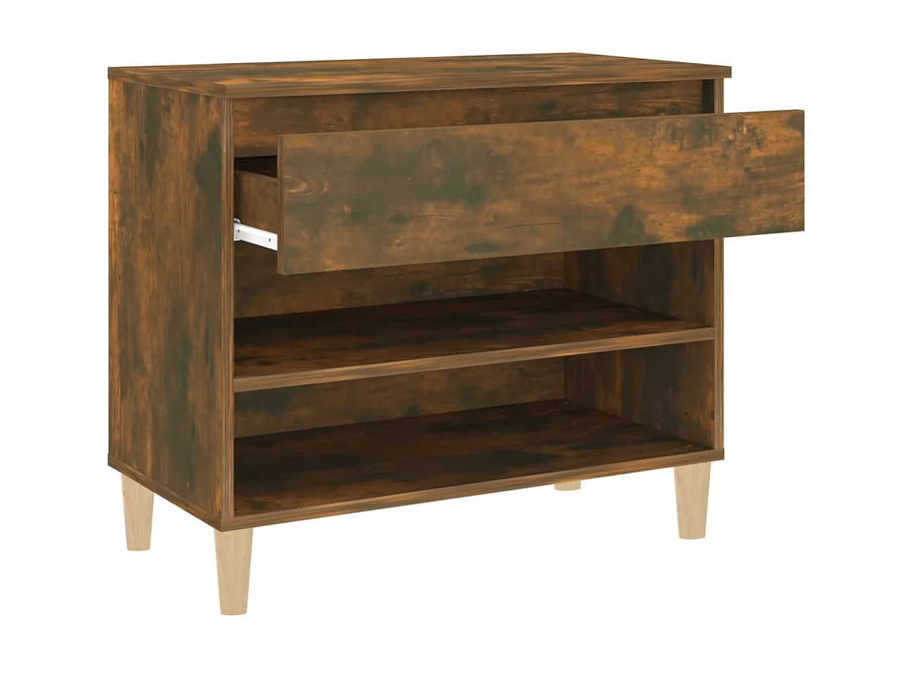 Zapatero Roble ahumado 70x36x60 cm Madera contrachapada