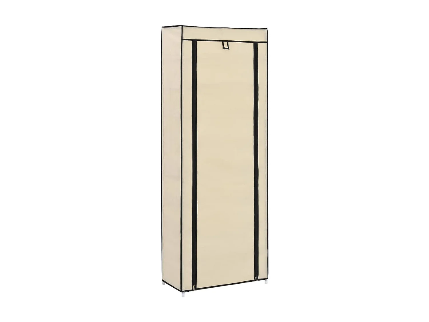 Zapatero con funda beige 57x29x162 cm Tela