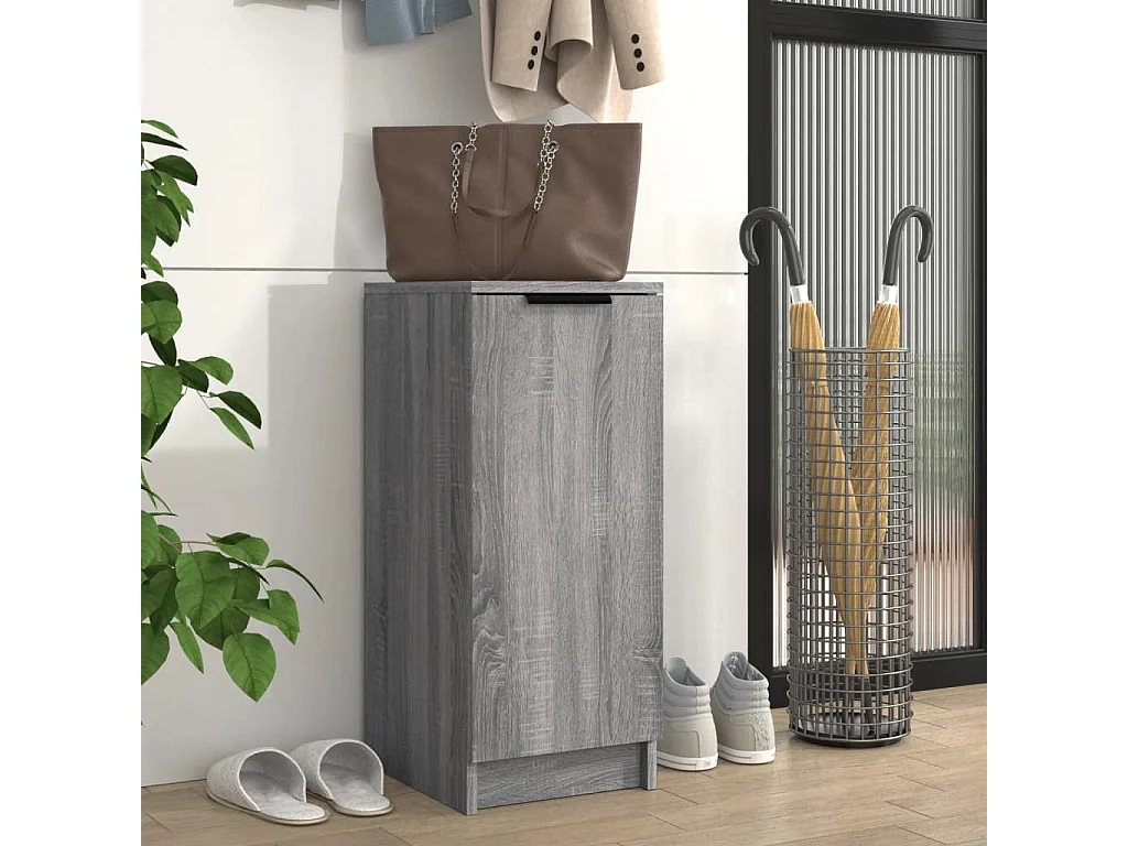 Meuble à chaussures Sonoma gris 30x35x70 cm Bois d'ingénierie