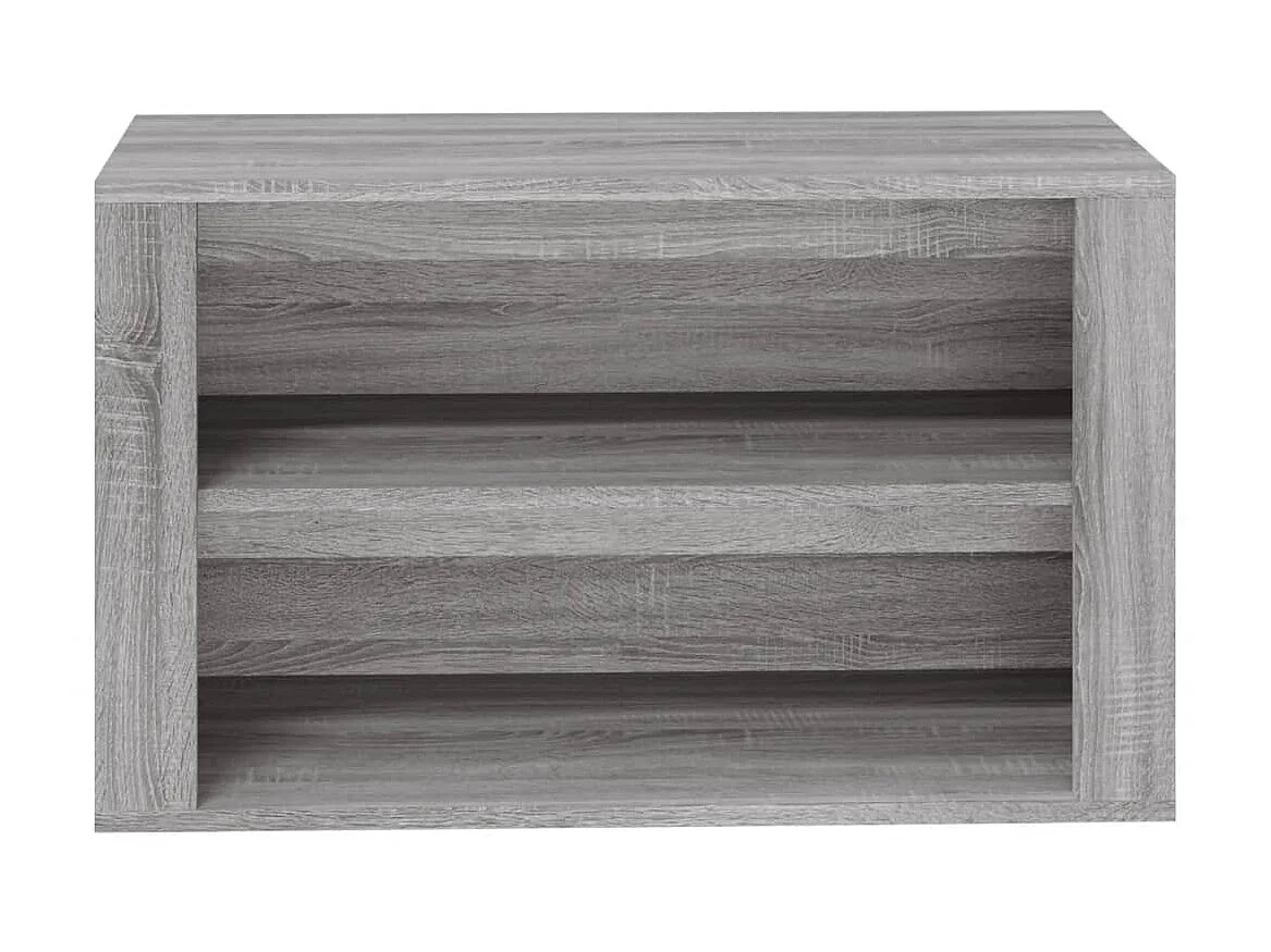 étagère à chaussures Sonoma gris 75x35x45 cm Bois d'ingénierie
