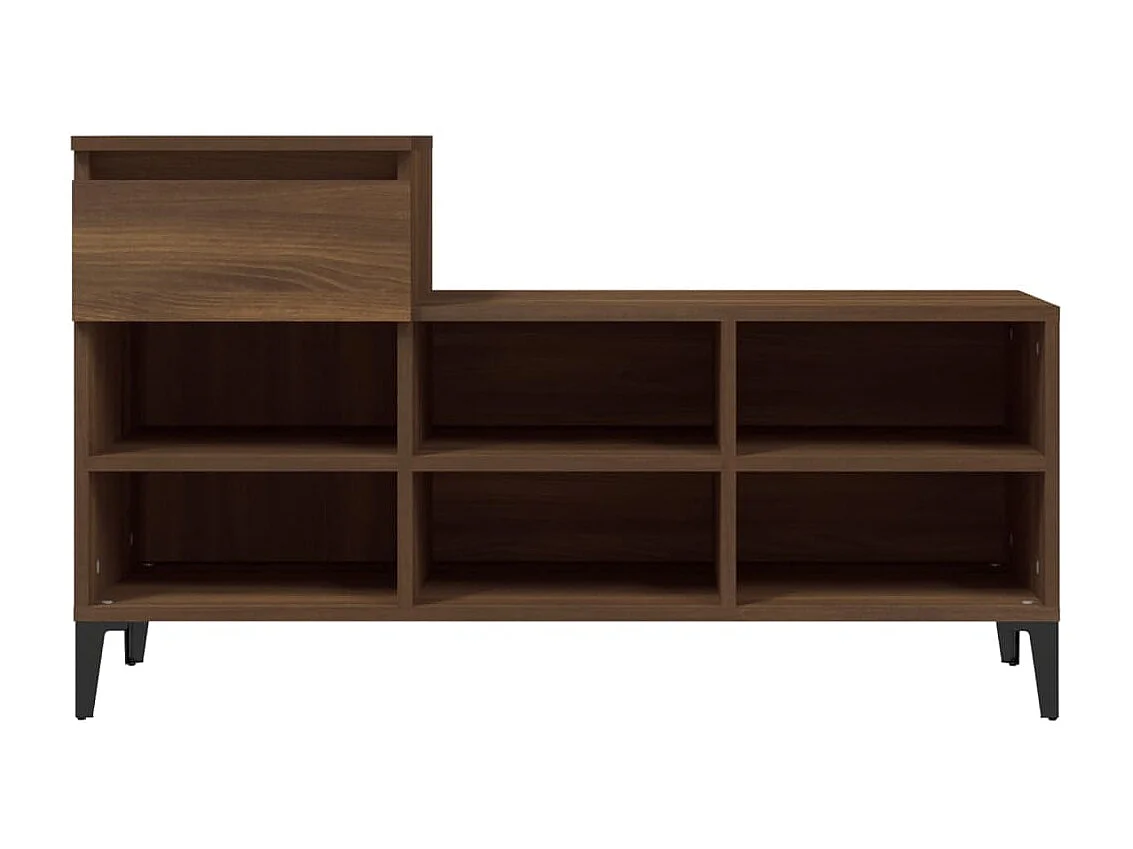 Scarpiera Rovere marrone 102x36x60 cm MDF