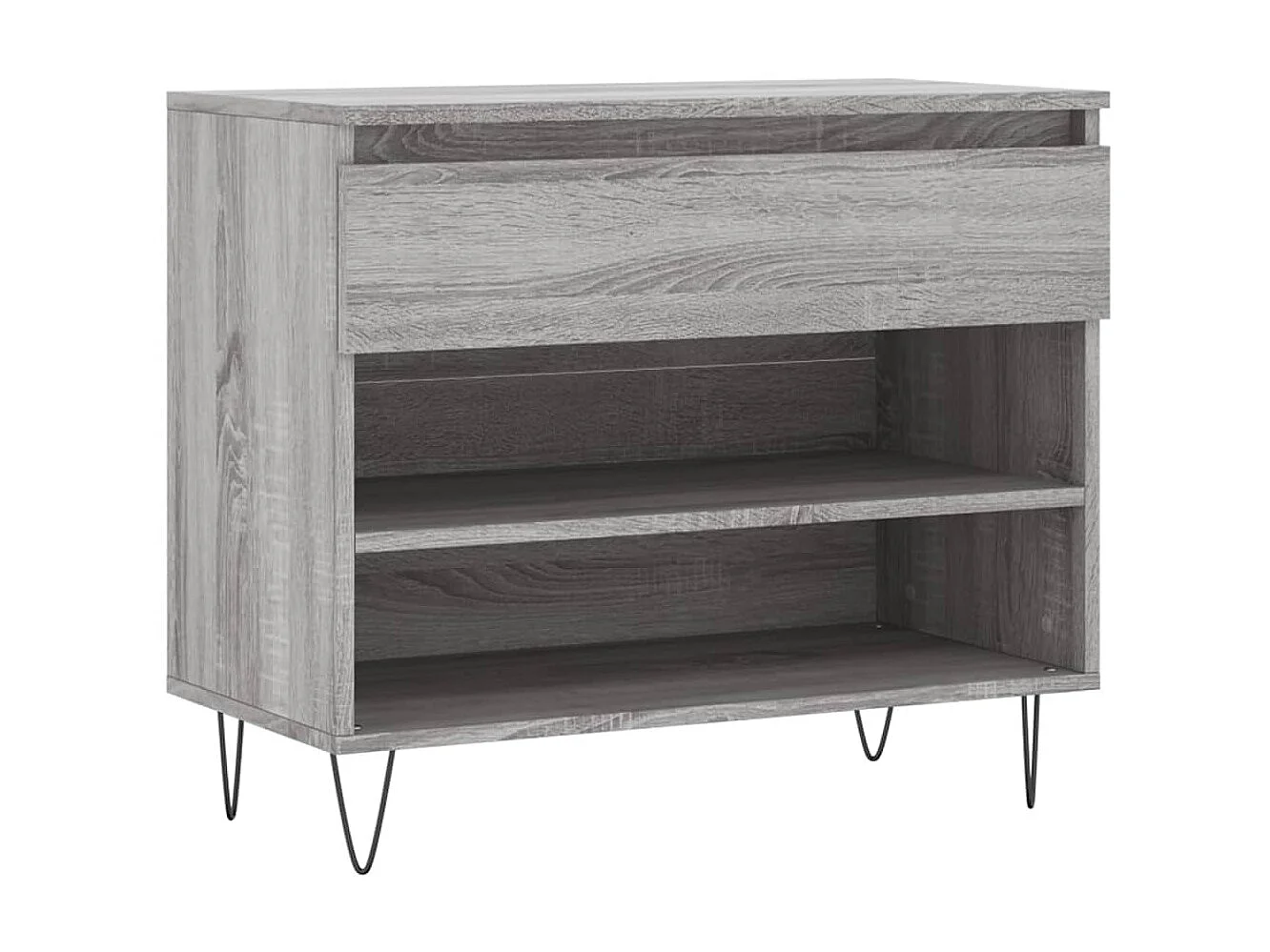 Scarpiera Sonoma grigia 70x36x60 cm MDF