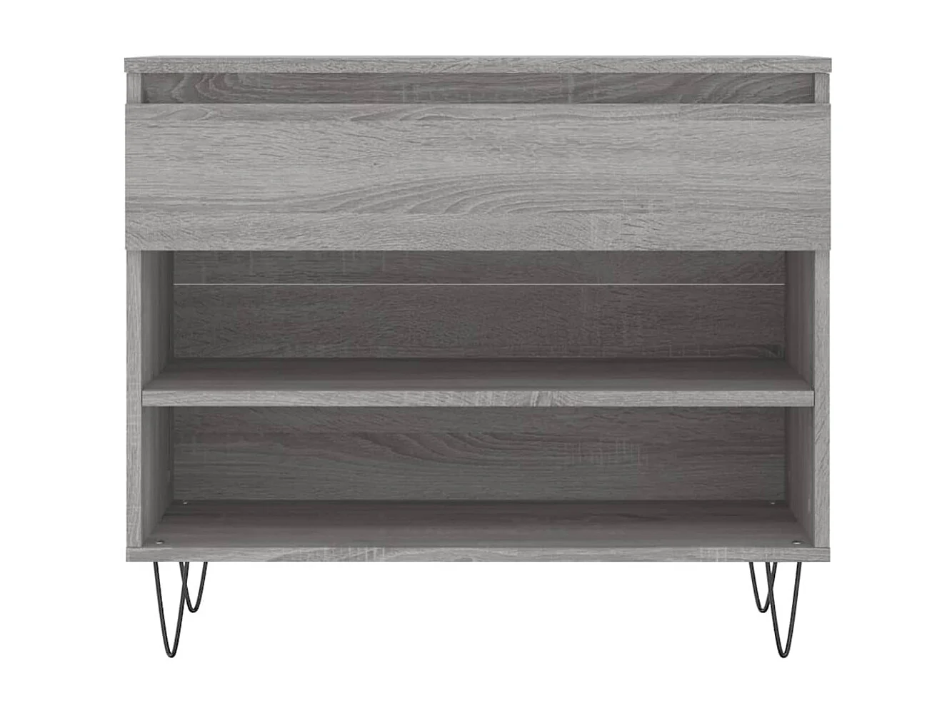 Scarpiera Sonoma grigia 70x36x60 cm MDF