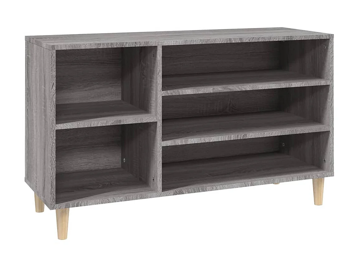 Armoire à chaussures Sonoma gris 102x36x60 cm Bois d'ingénierie